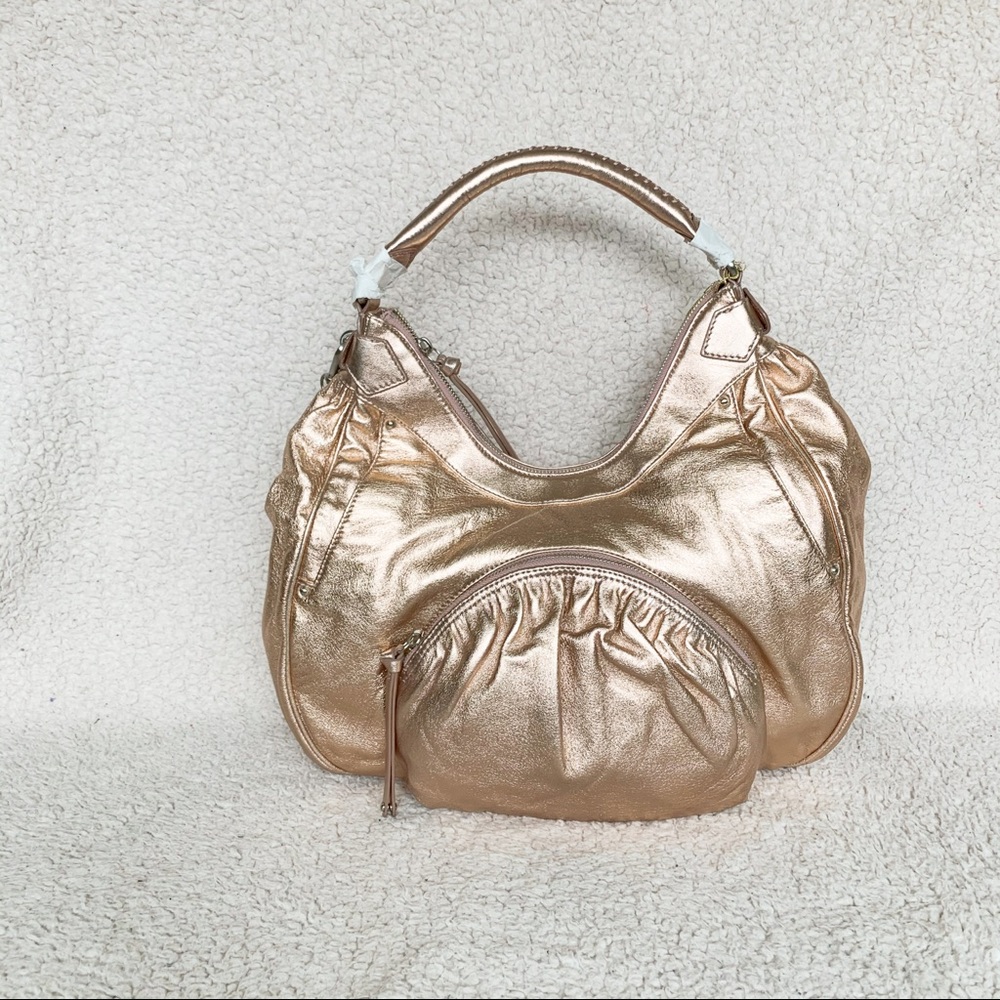 Nwt Botkier Metallic Leather Hobo Bag